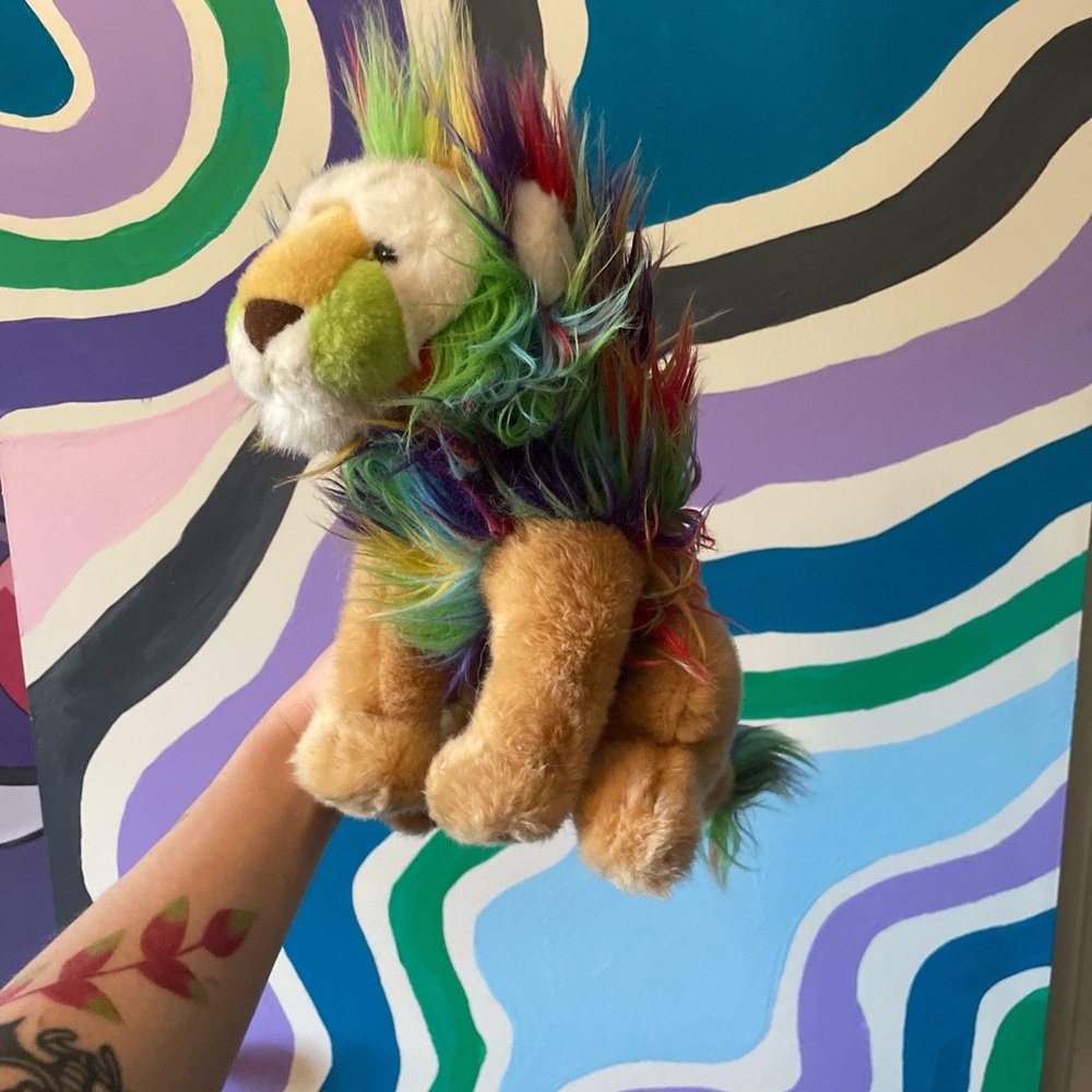 Colorful Lion Plush